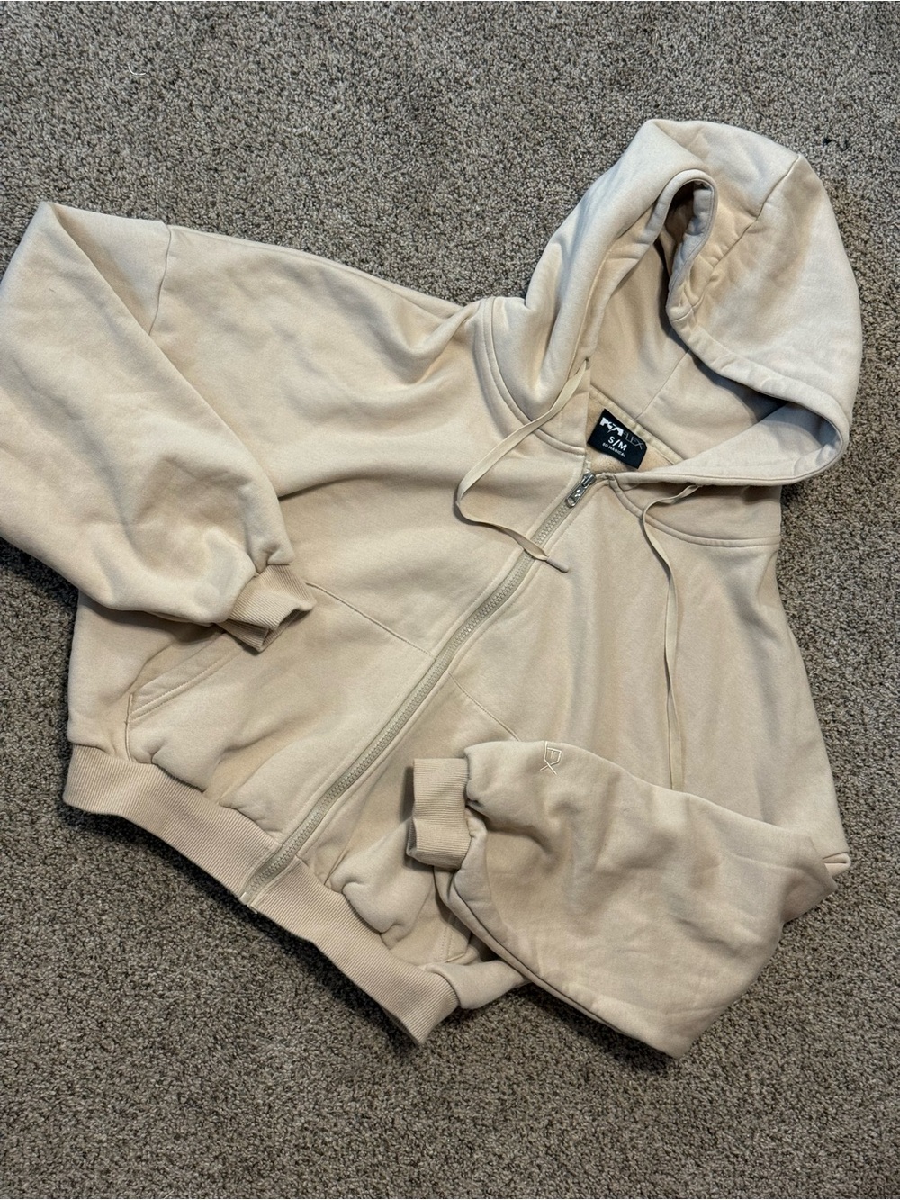 Popflex Cloud Hoodie full zip Cropped